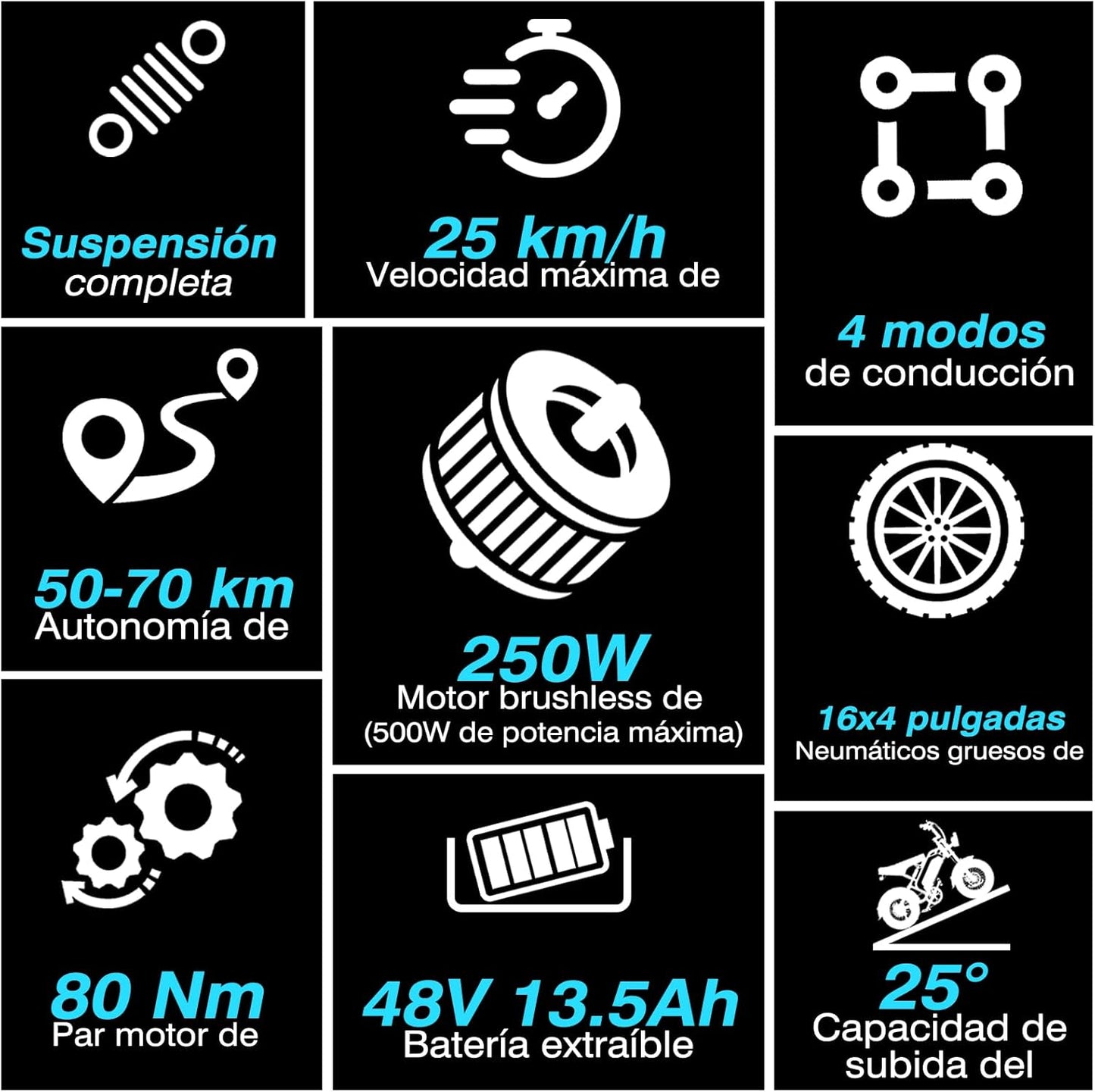 Bodywel M16 – Elektro-Fatbike 16 Zoll 48V 13Ah