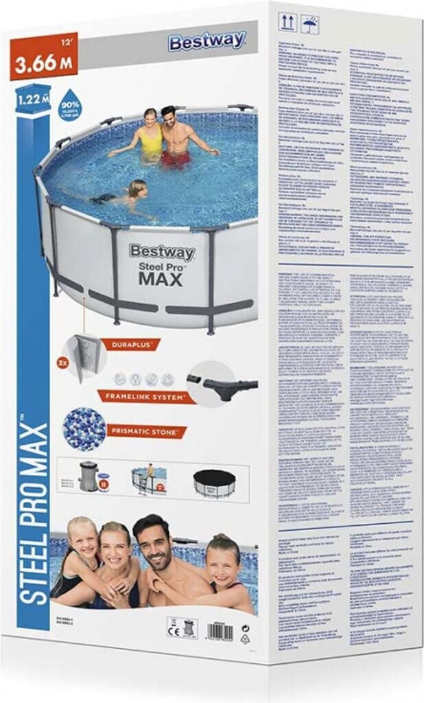 Bestway Steel Pro MAX Aufstellpool 366 x 122 cm