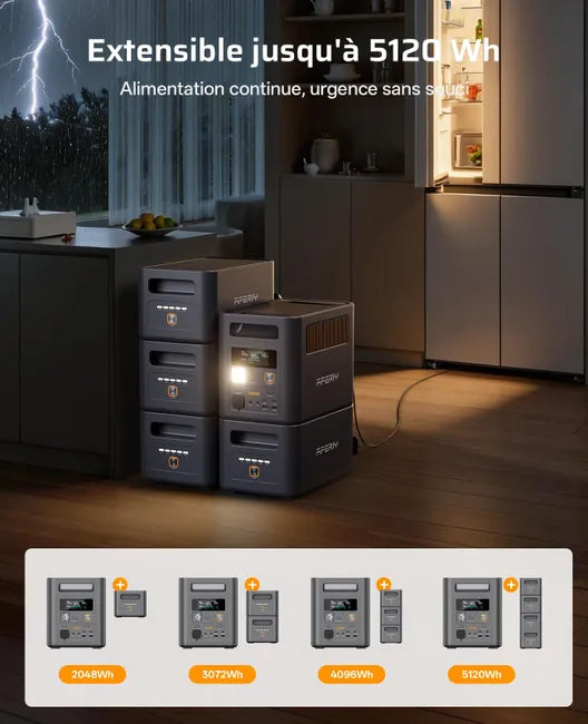 AFERIY P180 Pro Portable Powerstation + 4 Erweiterungsbatterien